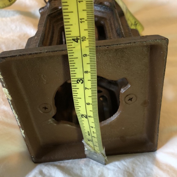 Vintage Candle TwinkleLight Cast Iron Church Steeple Hanging Decoration OldWorld - Picture 16 of 16